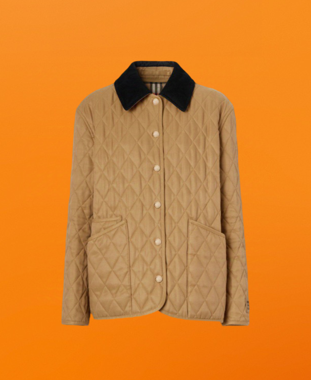 Diamond check cotton jacket women<span class="brand-imgs BB"></span>