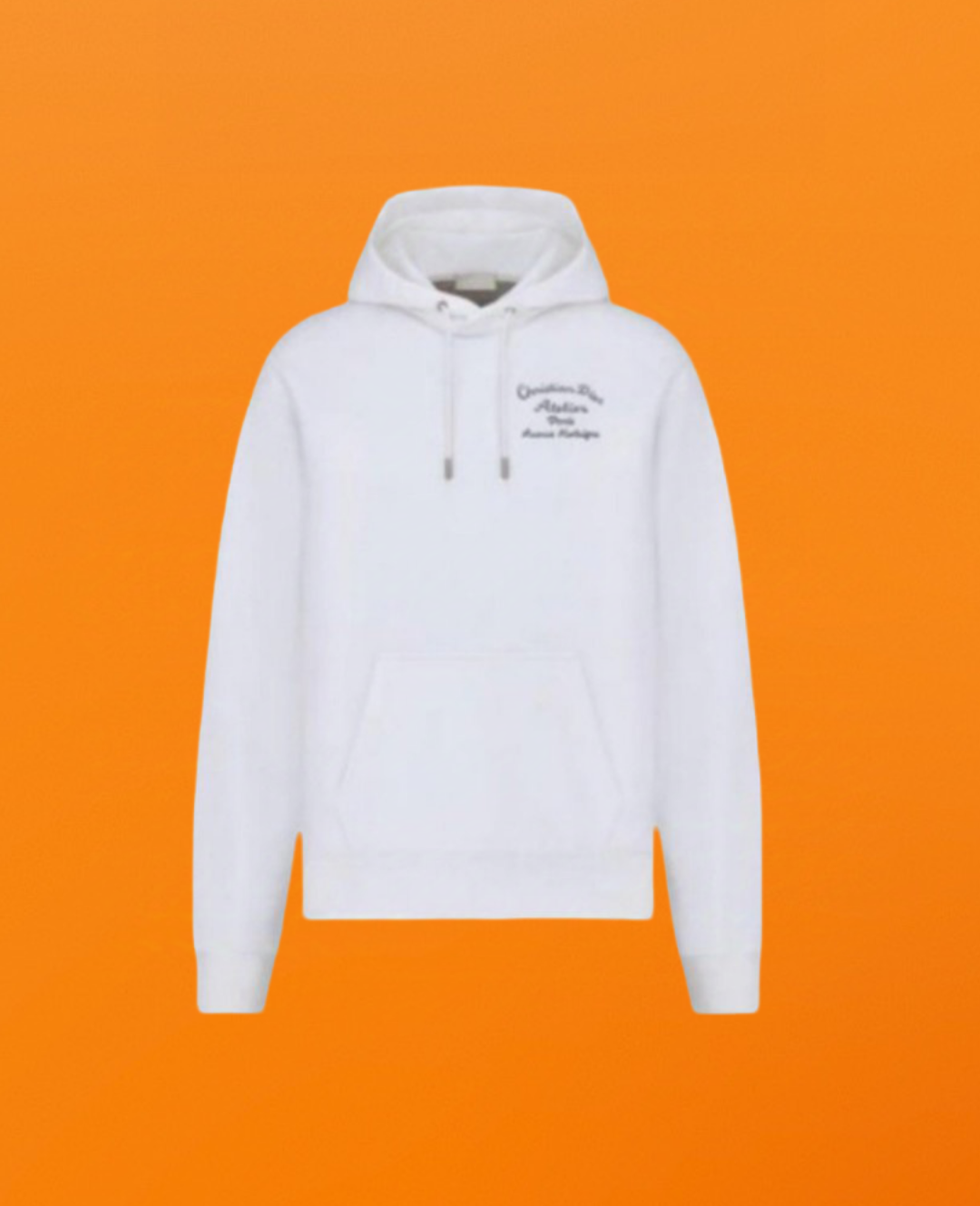Dr chain embroidery hoodie white <span class="brand-imgs DIOR"></span>