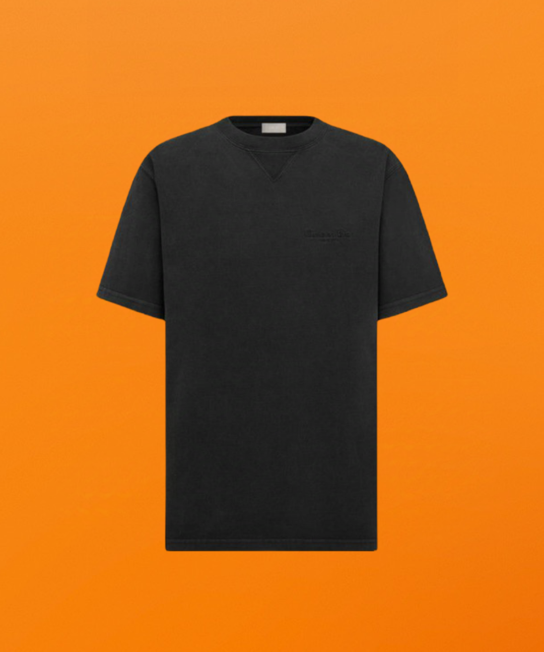 Dr chest letter embroidery short sleeve black <span class="brand-imgs DIOR"></span>