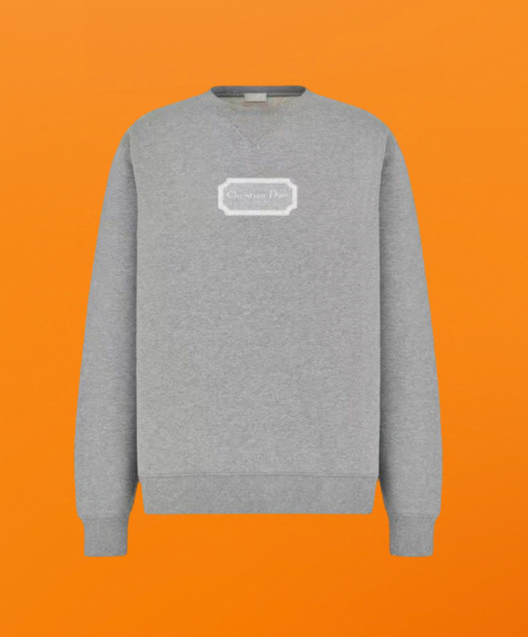 Dr square embroidered sweatshirt grey <span class="brand-imgs DIOR"></span>