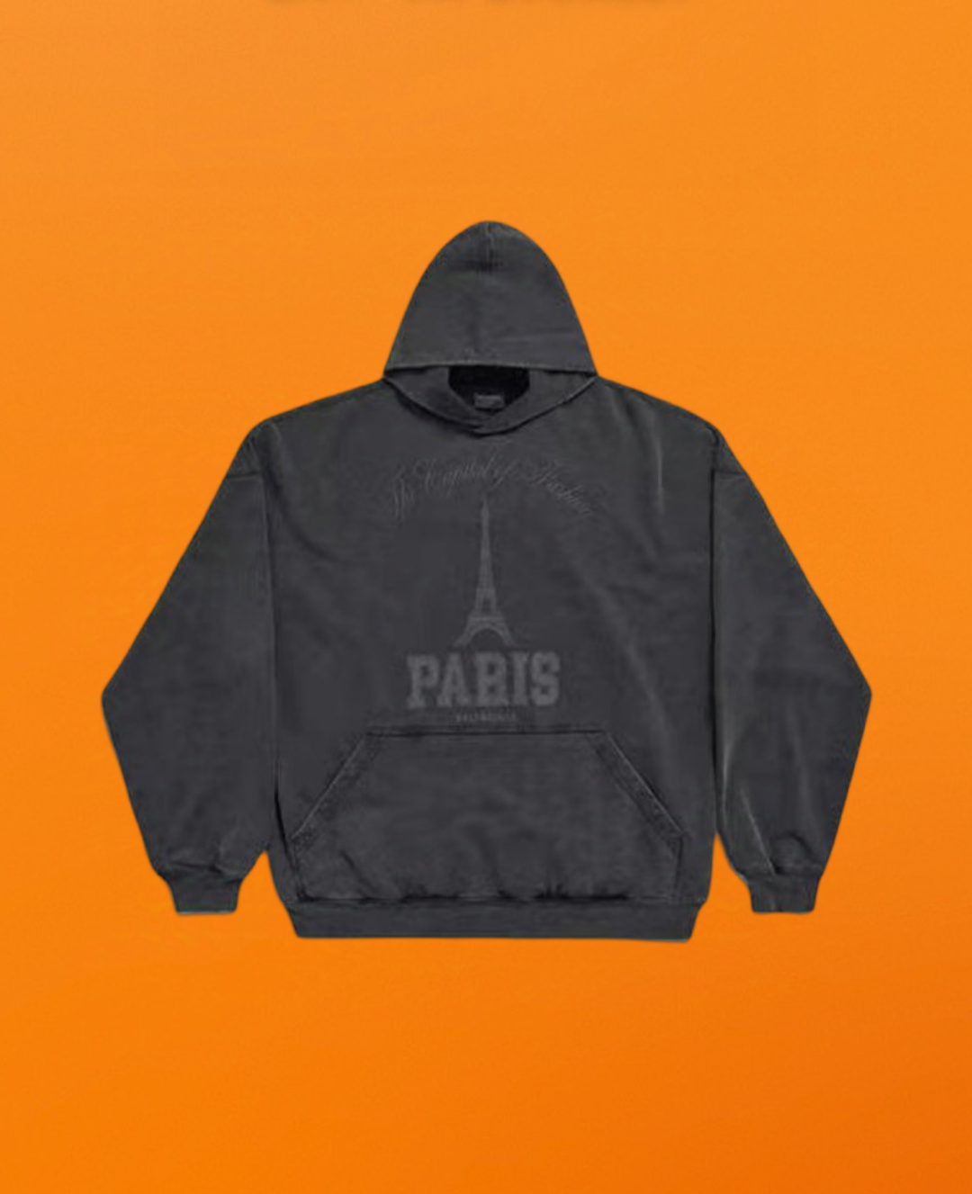 Eifle tower hoodie washed black<span class="brand-imgs BL"></span>