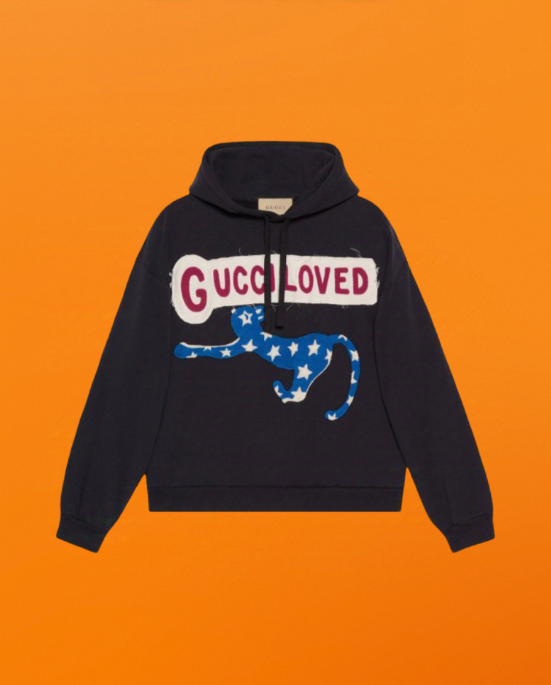 G cat felt cotton sweatshirt <span class="brand-imgs GUCCI"></span>