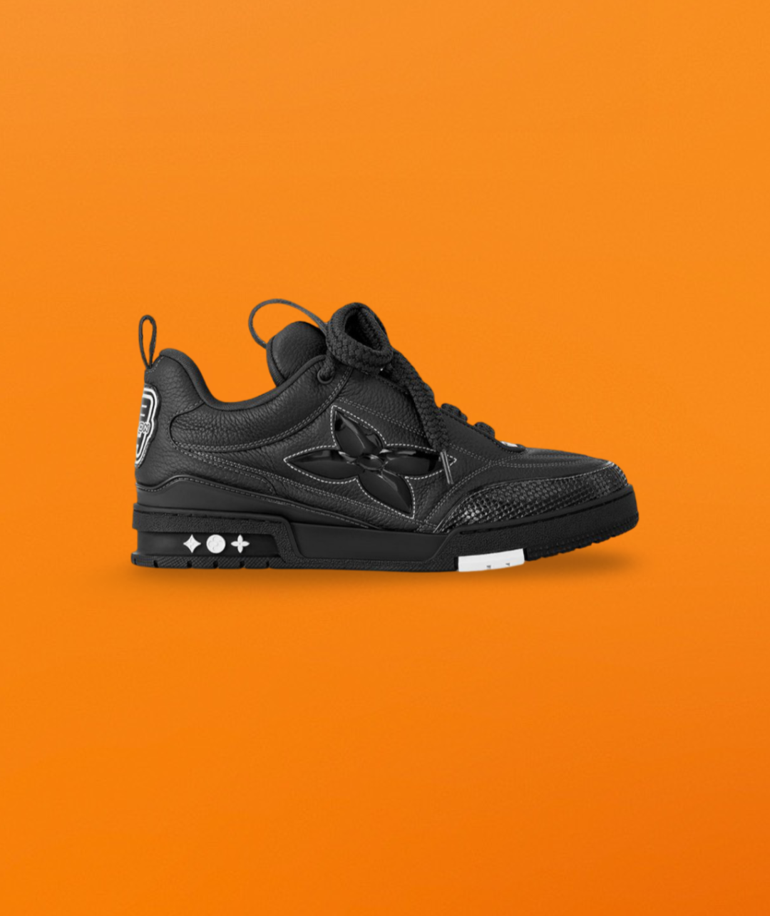 Skate Grained Leather Trainer Black Sneaker<span class="brand-imgs LV"></span>