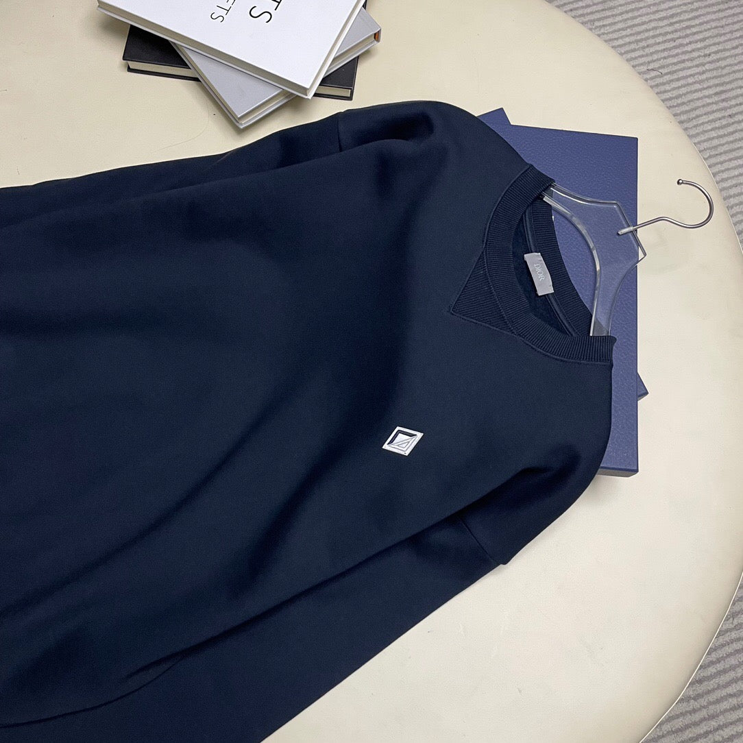 Dr round neck seal sweatshirt Navy <span class="brand-imgs DIOR"></span>