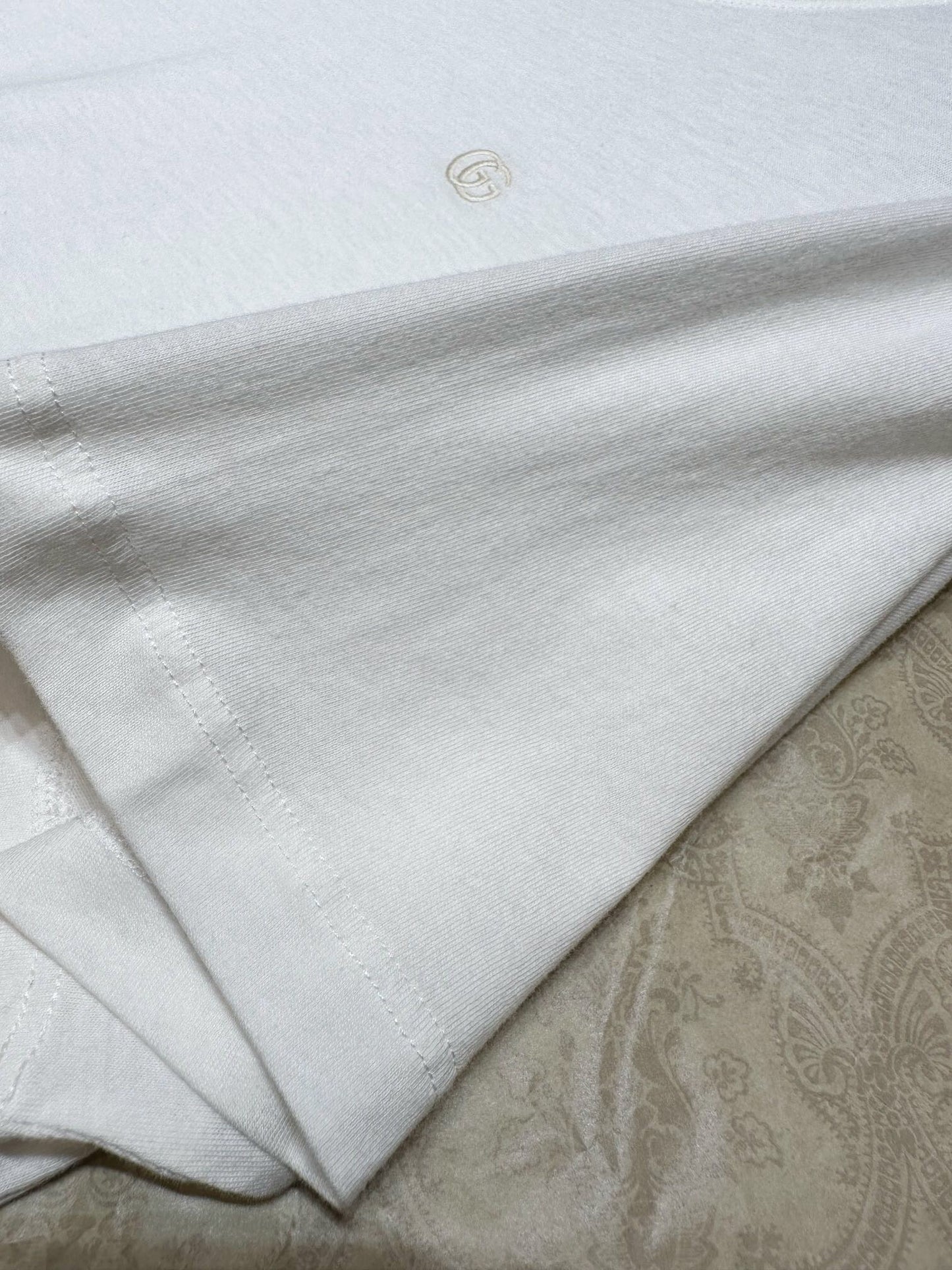 Chest embroidery gg short sleeve white<span class="brand-imgs GUCCI"></span>
