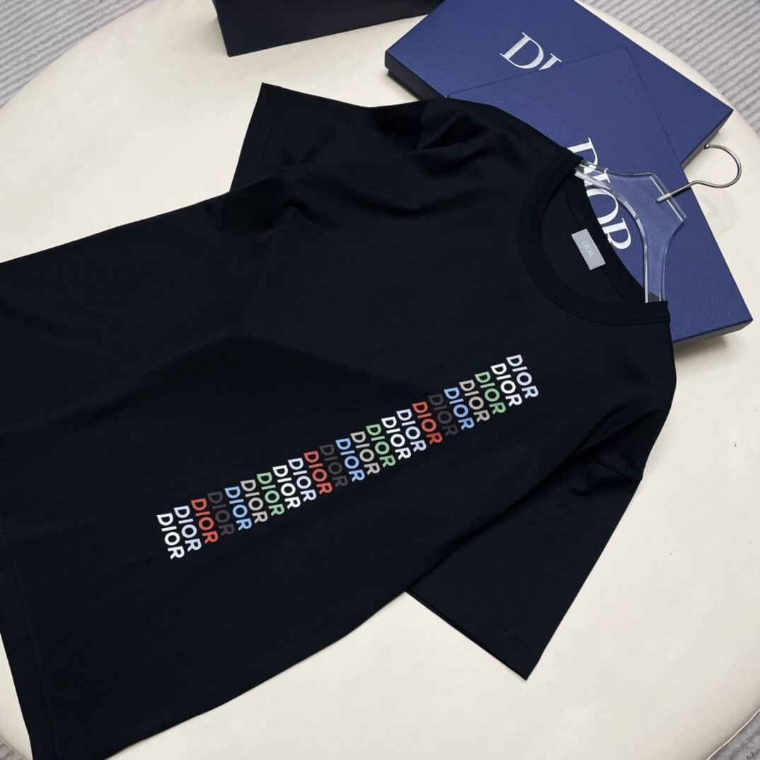 D colorful logo short sleeve black <span class="brand-imgs DIOR"></span>