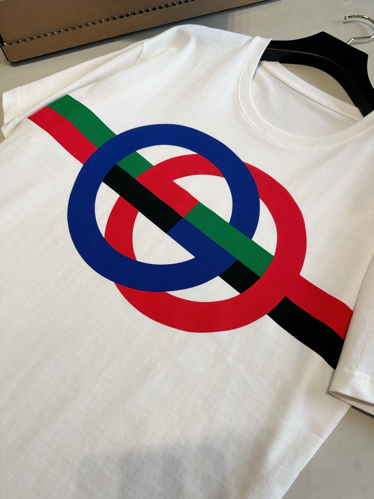 Red, green, blue and black gg printed Short sleeve<span class="brand-imgs GUCCI"></span>