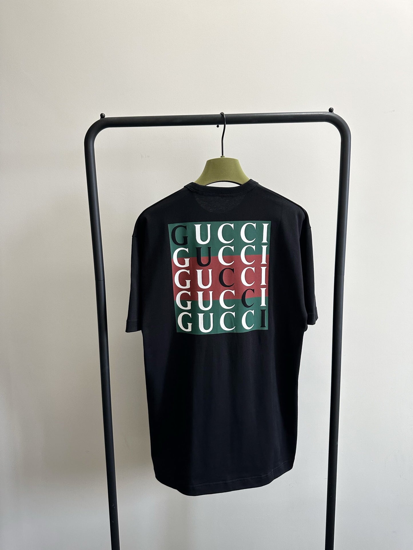 Cotton jersey T-shirt in black<span class="brand-imgs GUCCI"></span>