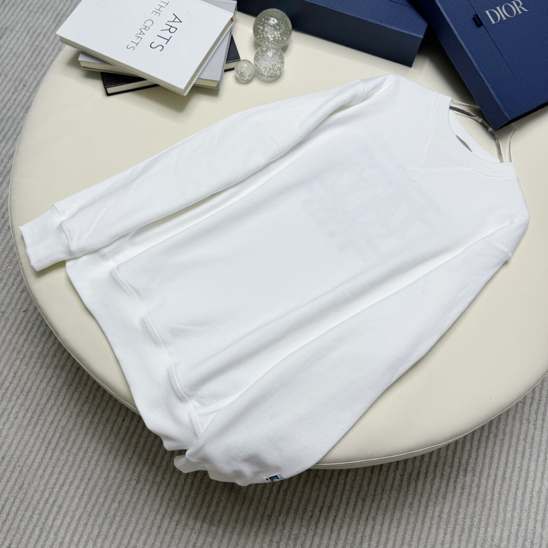 Dr patchwork embroidered sweatshirt White <span class="brand-imgs DIOR"></span>