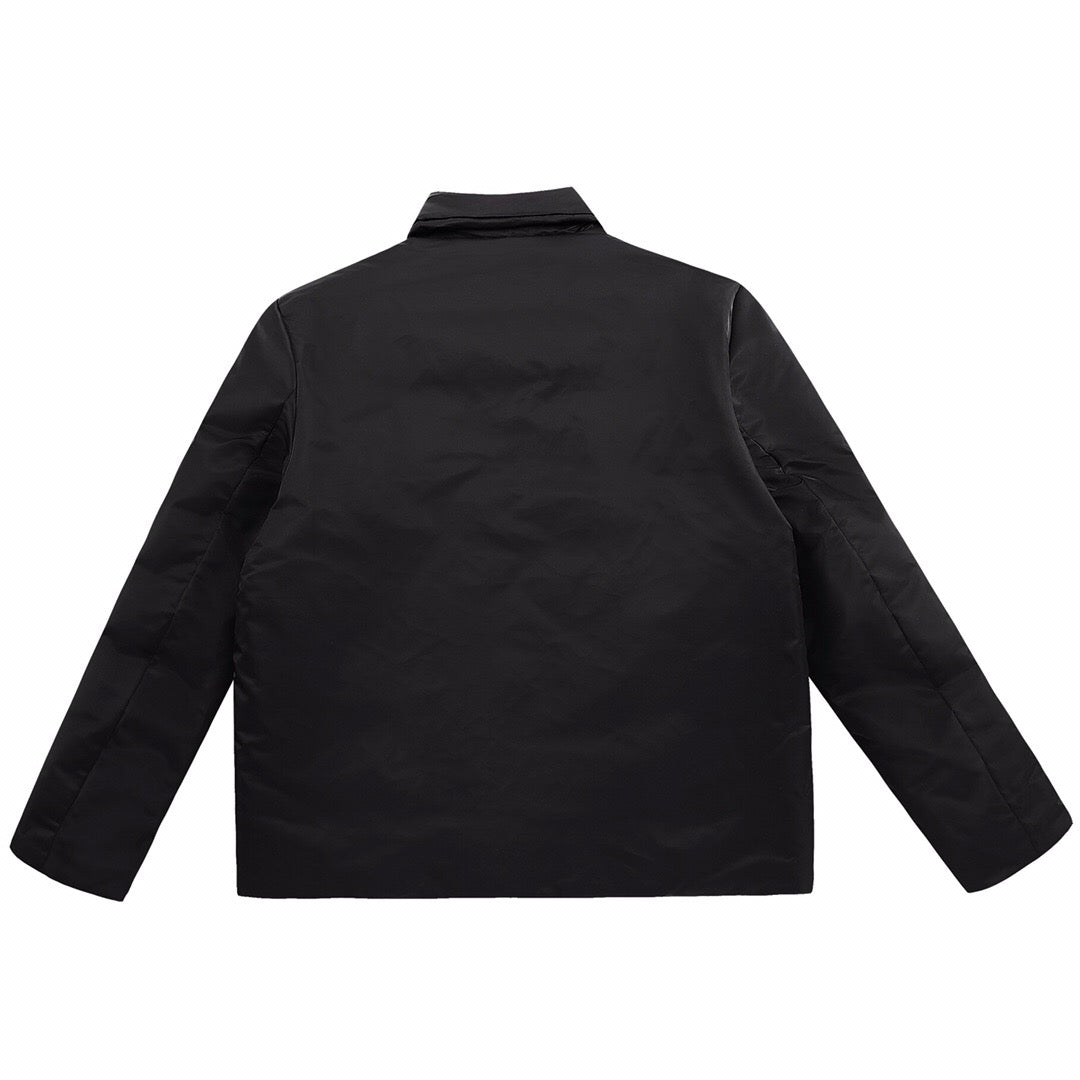 PR nylon triangle logo down jacket <span class="brand-imgs PD"></span>