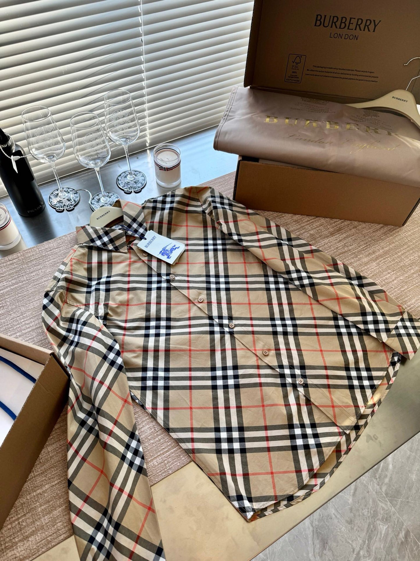 Twill Check Shirt<span class="brand-imgs BB"></span>