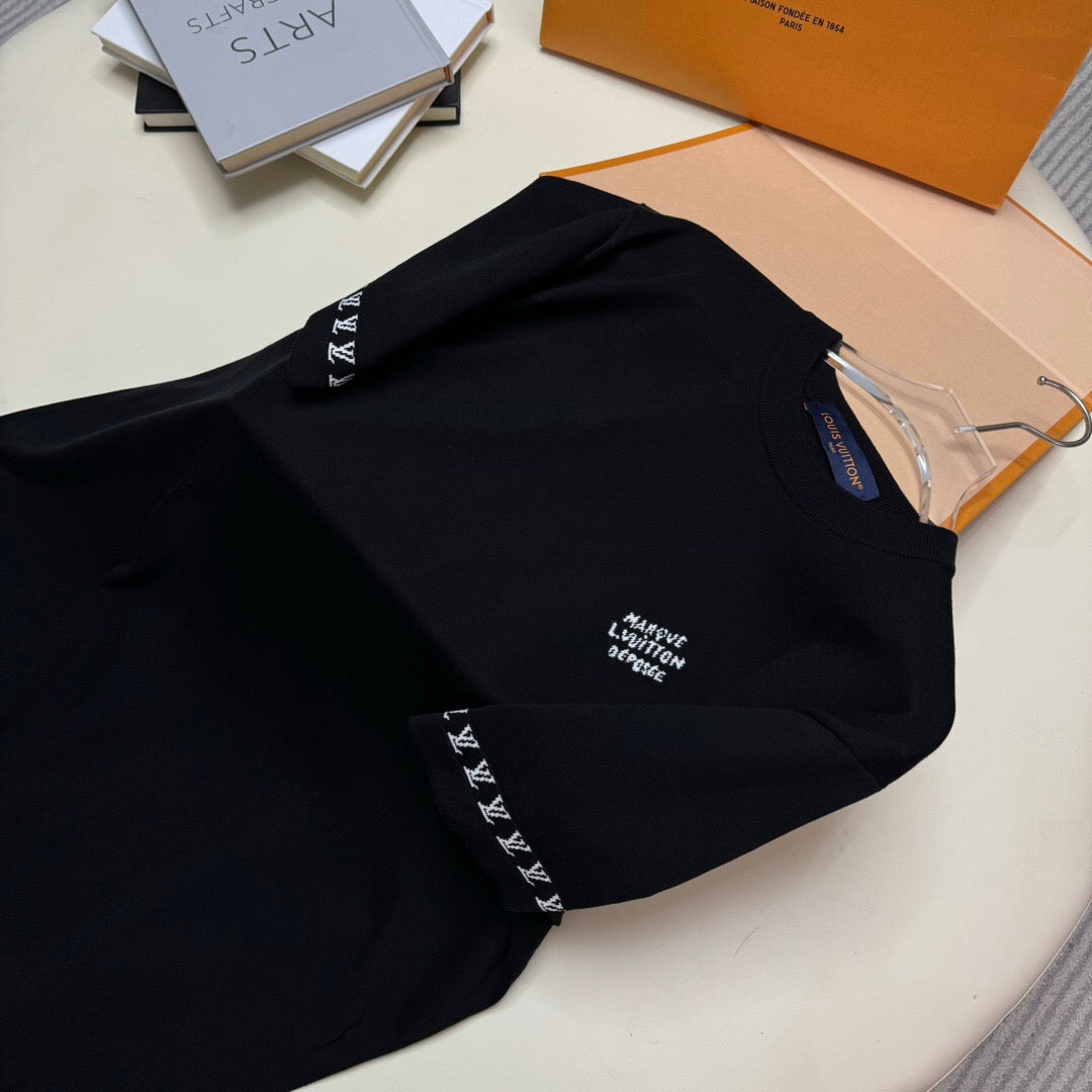 Cuf logo jacquard Short sleeve black <span class="brand-imgs LV"></span>