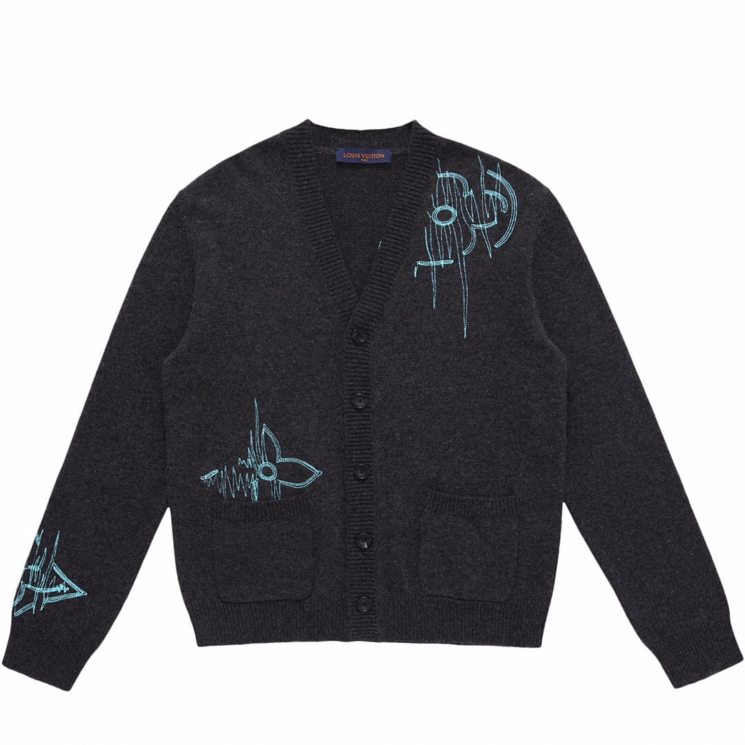 Double stitch embroidery sweater <span class="brand-imgs LV"></span>