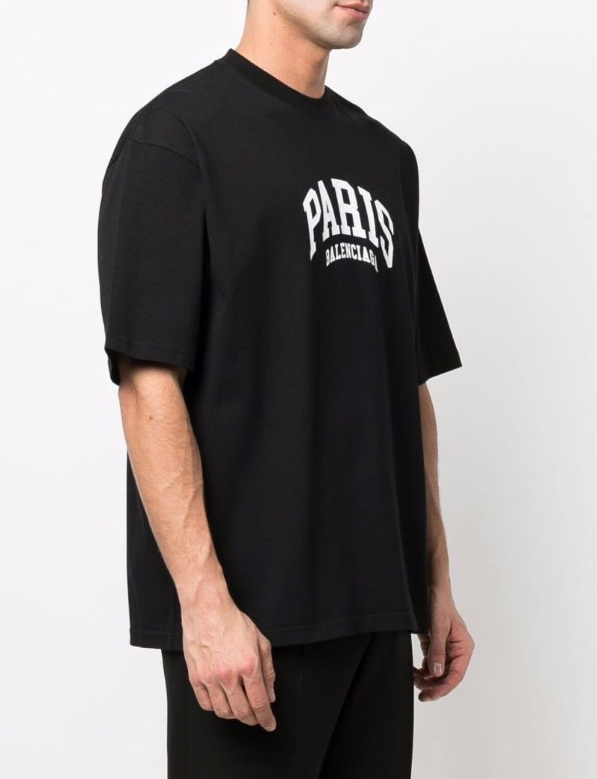 Paris print short sleeve black<span class="brand-imgs BL"></span>