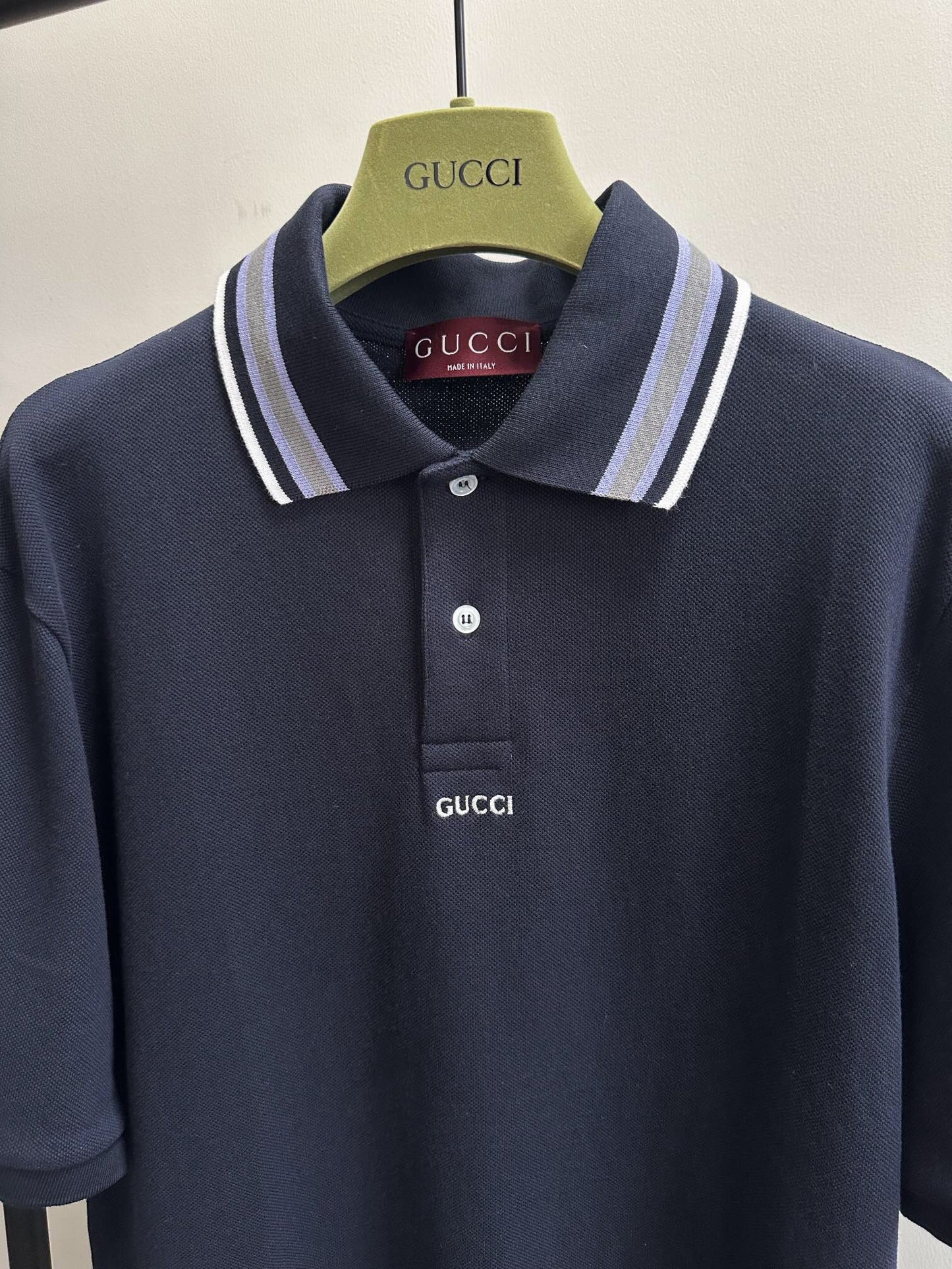 Small letter Polo shirt black<span class="brand-imgs GUCCI"></span>
