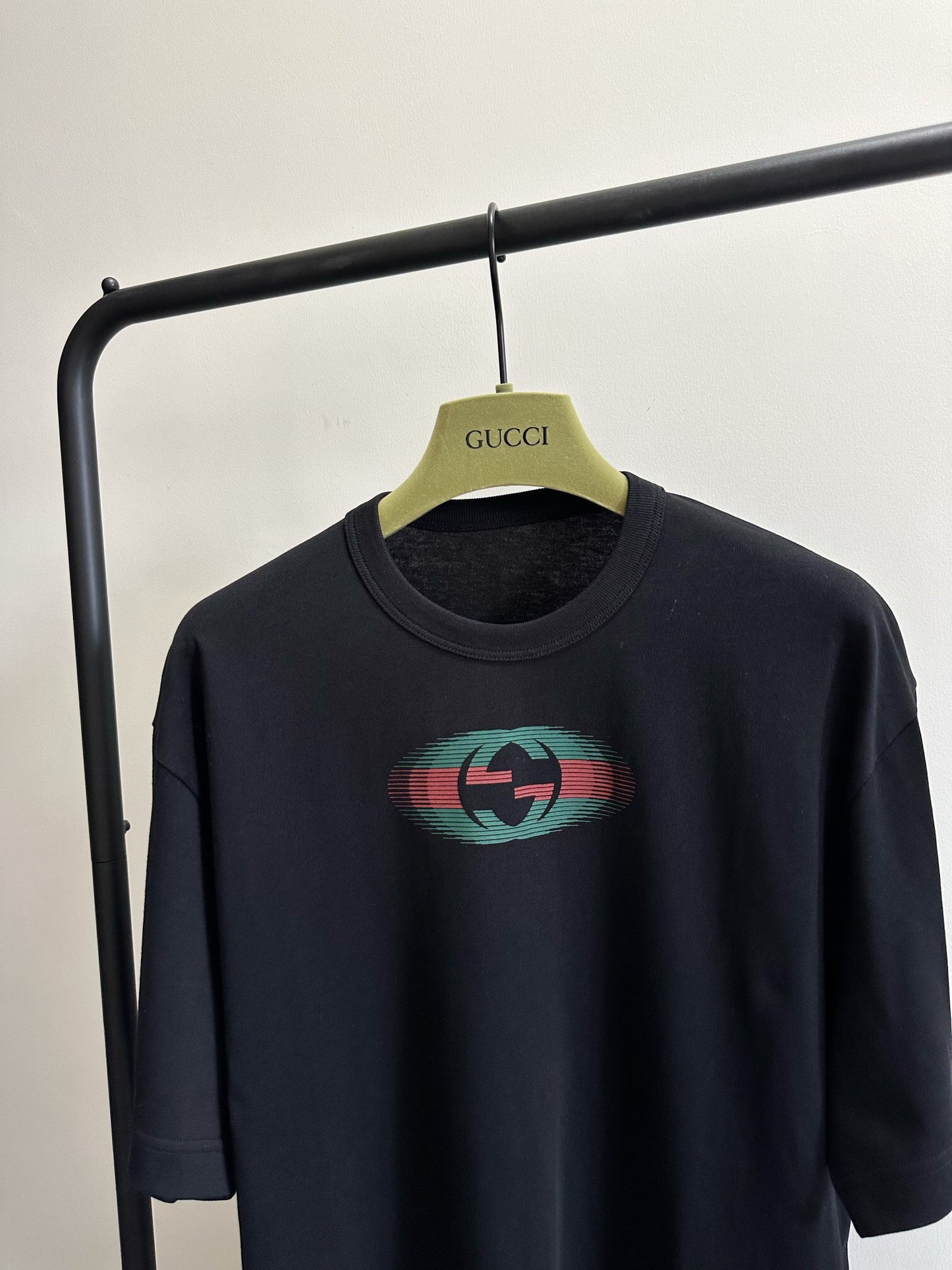 Cotton jersey T-shirt in black<span class="brand-imgs GUCCI"></span>