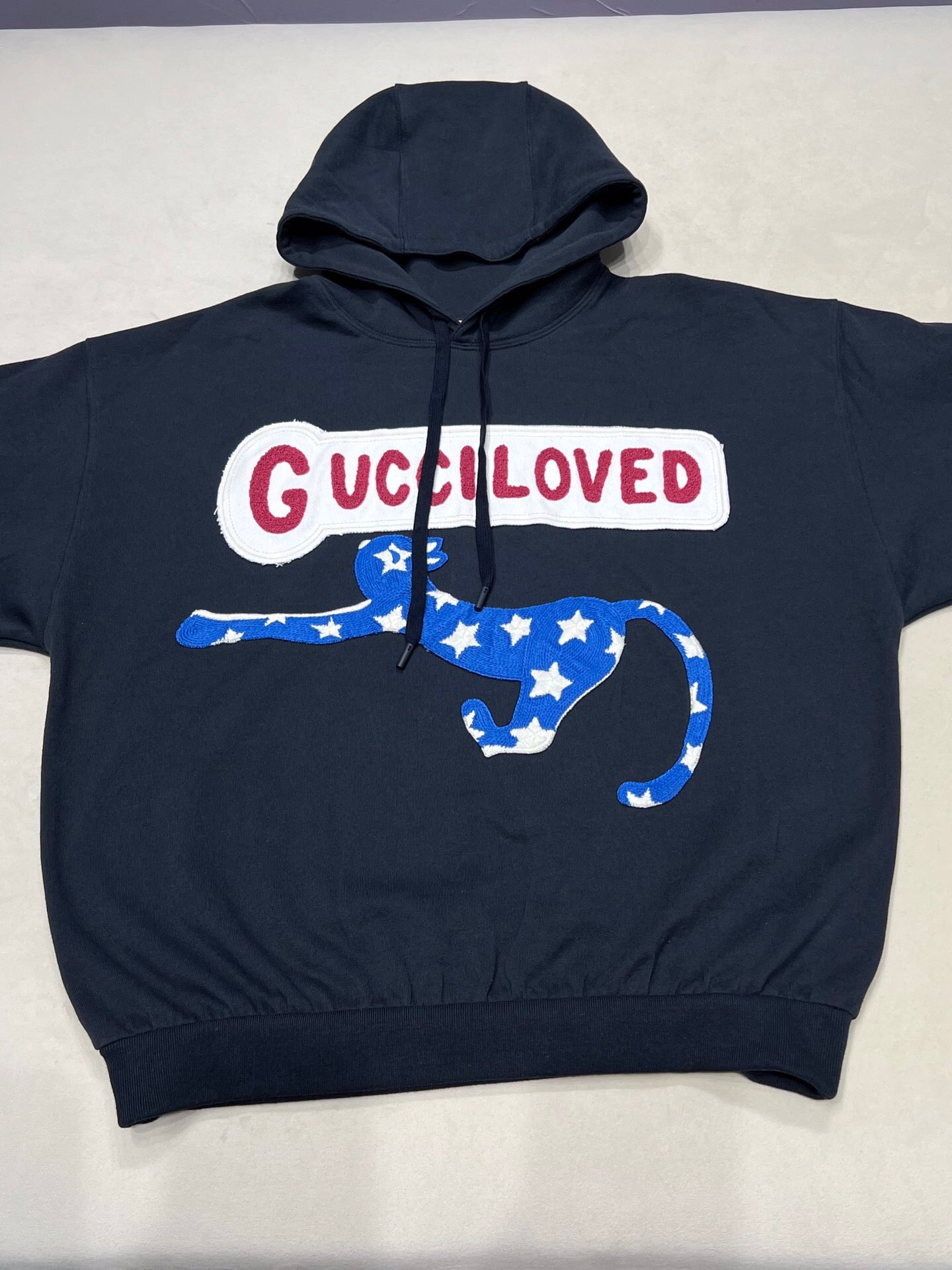 G cat felt cotton sweatshirt <span class="brand-imgs GUCCI"></span>
