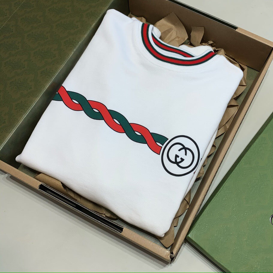 Red and blue ribbon sweatshirt<span class="brand-imgs GUCCI"></span>