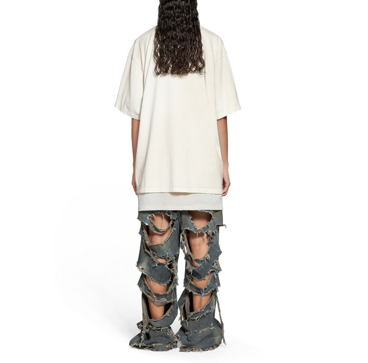 Wheat ear foam print short sleeve white<span class="brand-imgs BL"></span>