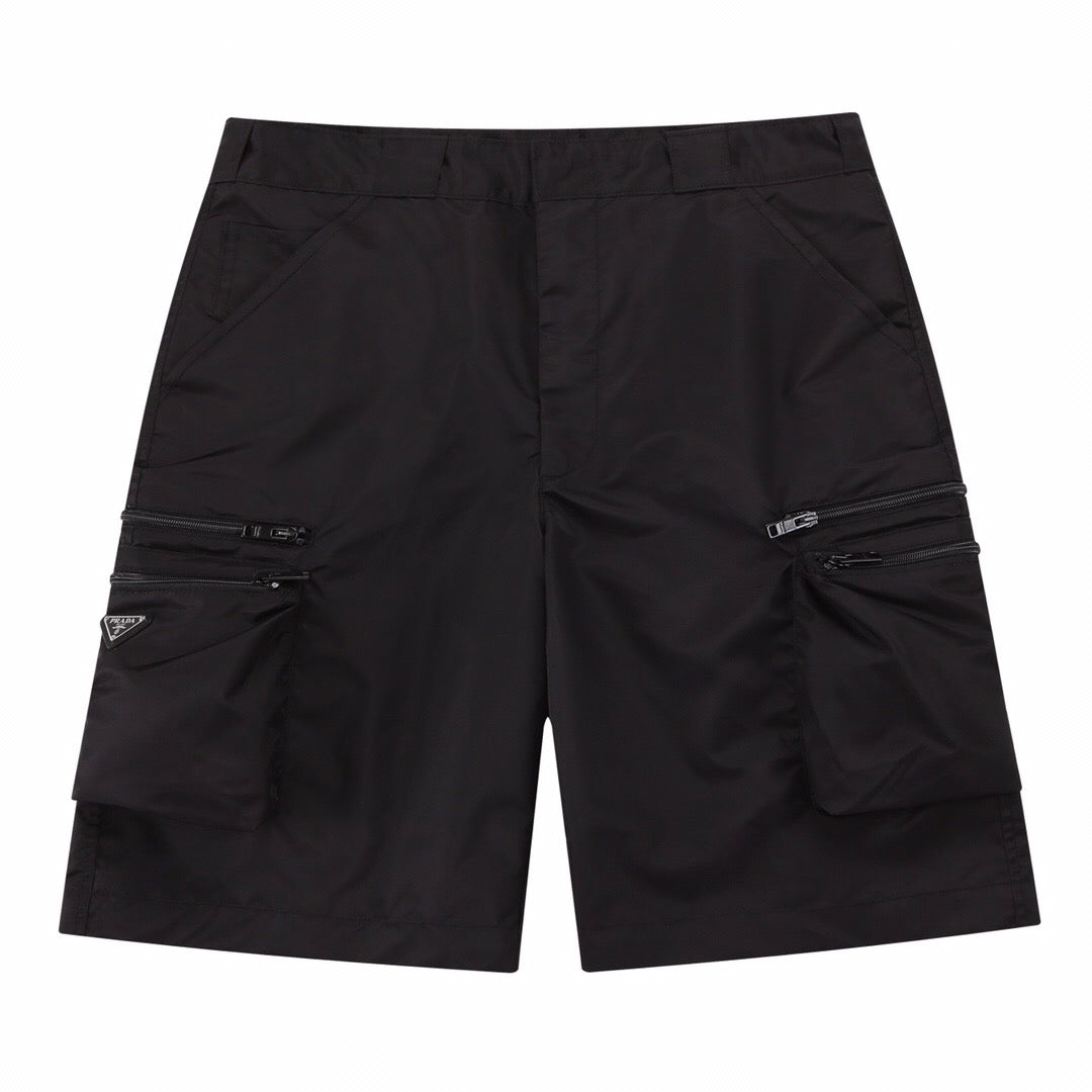 Triangle logo large pocket nylon cargo shorts <span class="brand-imgs PD"></span>