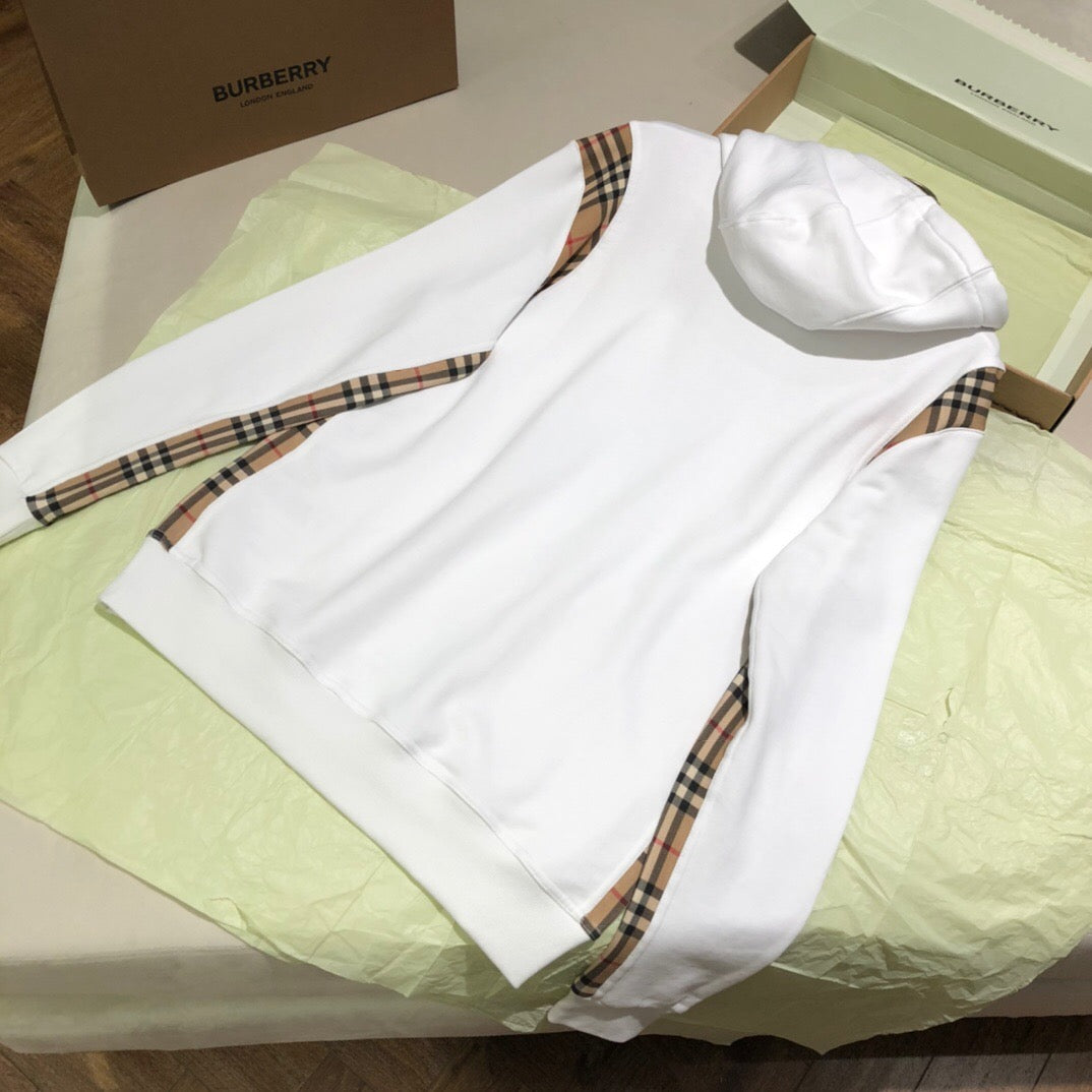 Br patchwork check hoodie white<span class="brand-imgs BB"></span>