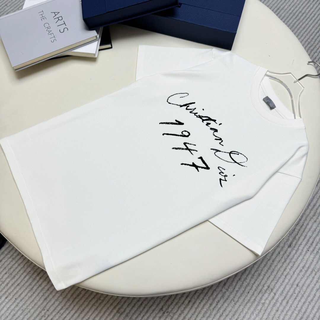 Signature flocked Short sleeve off-white <span class="brand-imgs DIOR"></span>