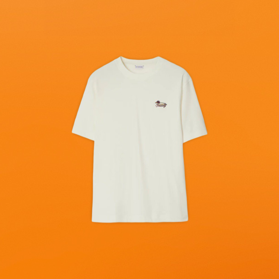Waterbird embroidery t-shirt white<span class="brand-imgs BB"></span>