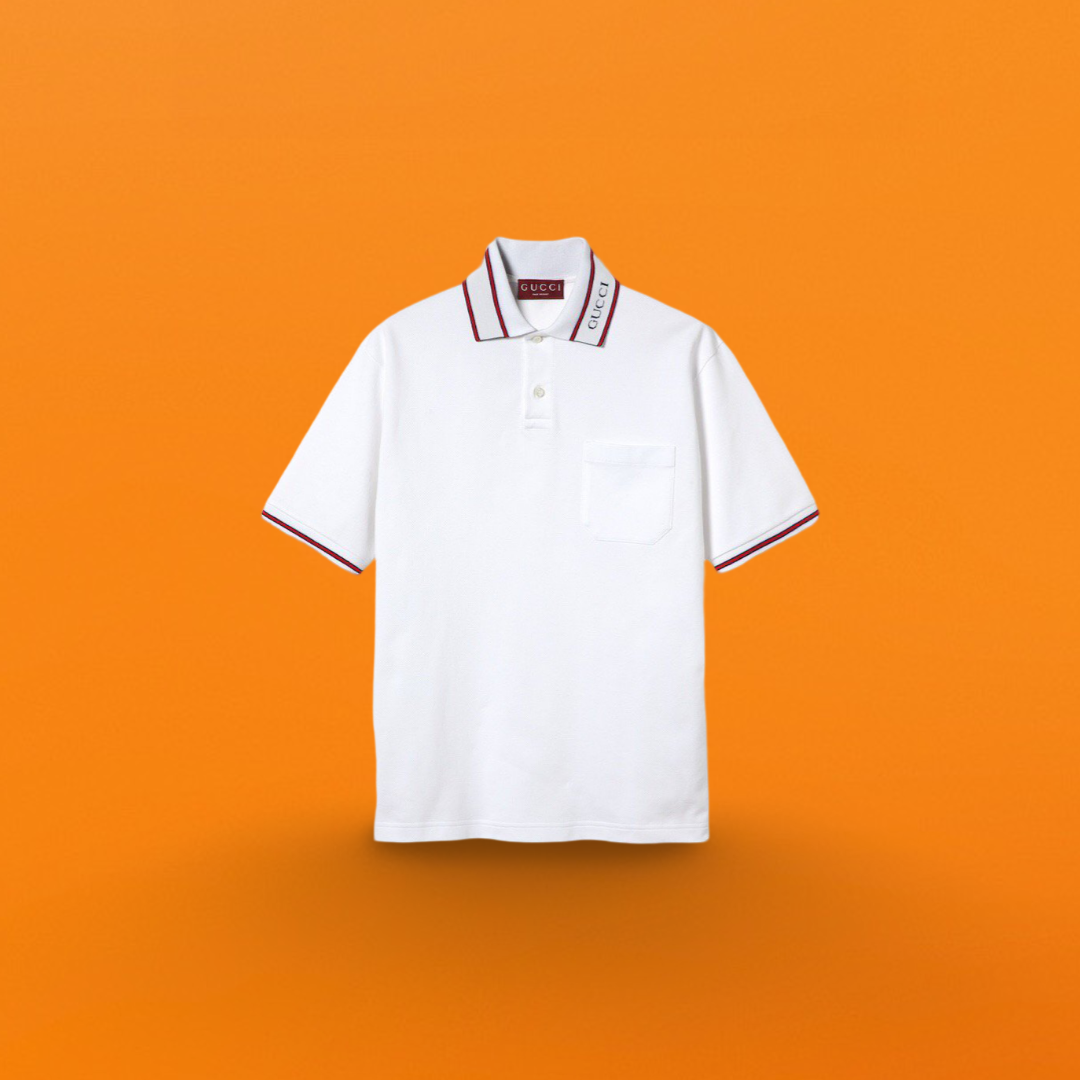 Red and black Stripe print Polo shirt <span class="brand-imgs GUCCI"></span>