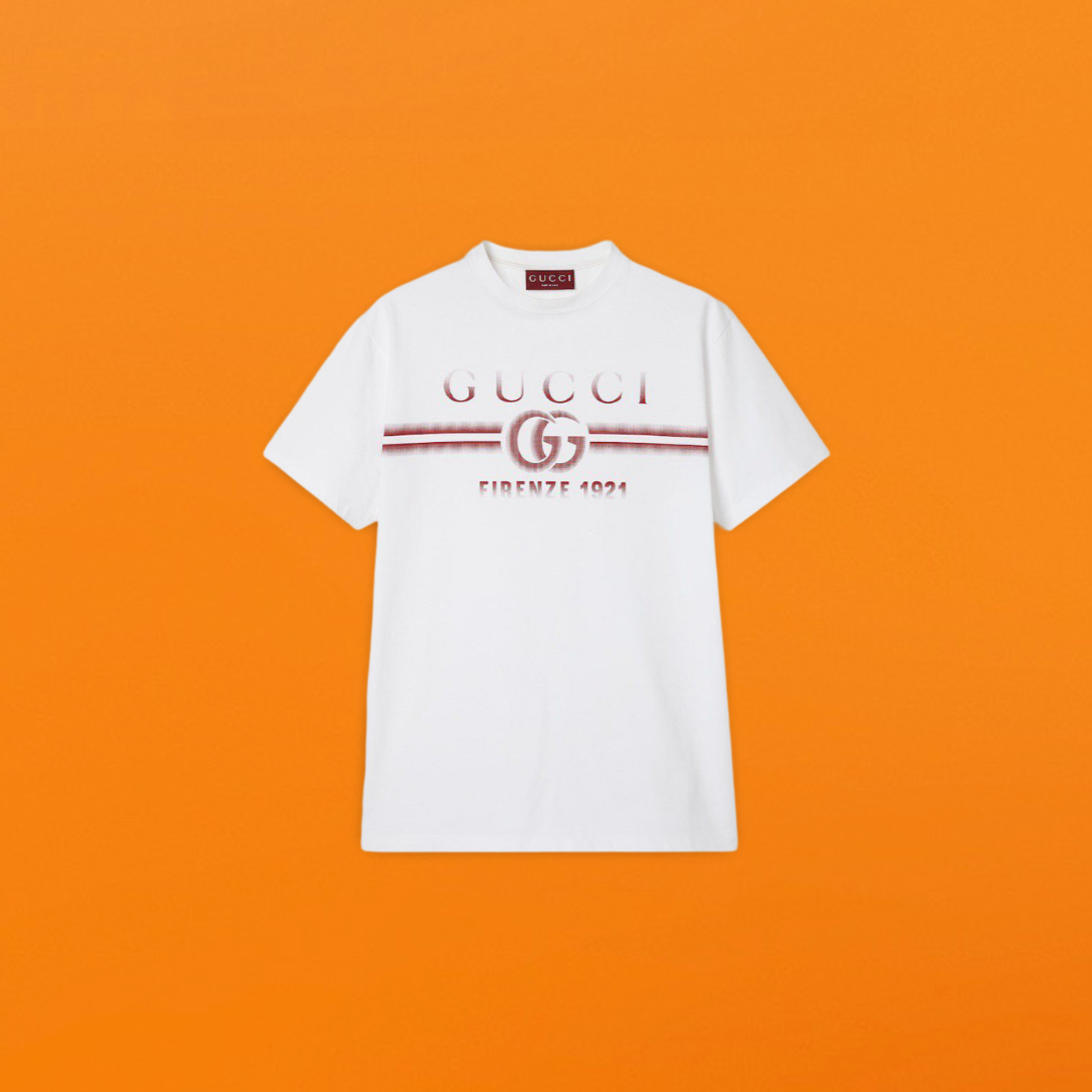 Grid White t-shirt <span class="brand-imgs GUCCI"></span>