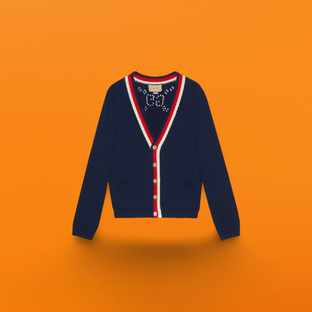 Hollow gg cardigan <span class="brand-imgs GUCCI"></span>