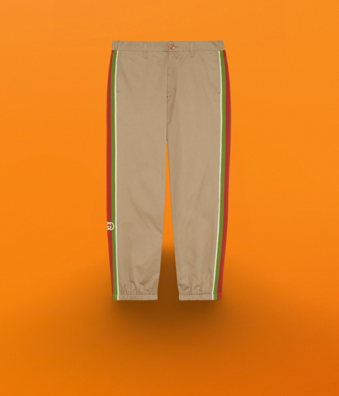 Khaki web pants <span class="brand-imgs GUCCI"></span>