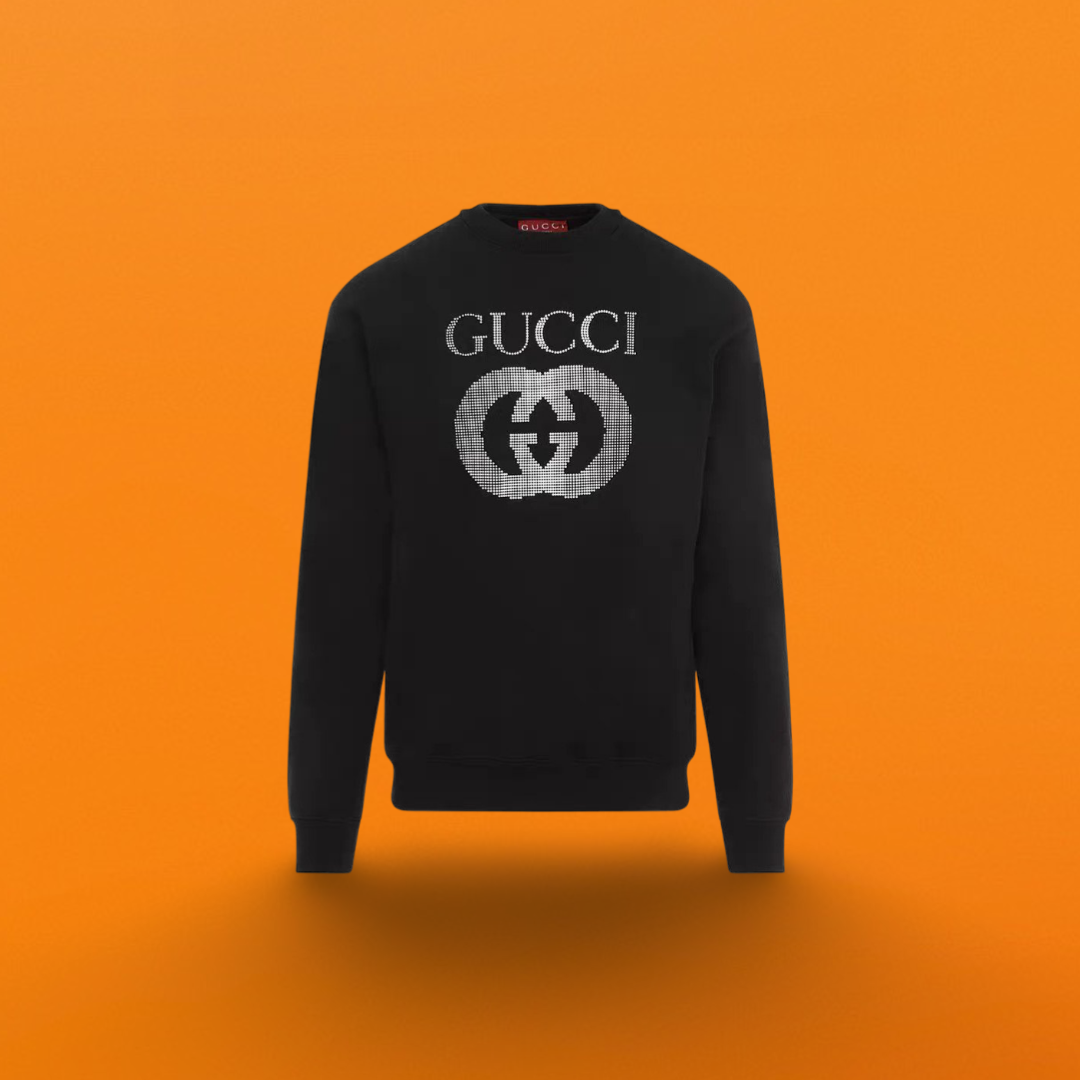 Interlocking print sweatshirt black <span class="brand-imgs GUCCI"></span>