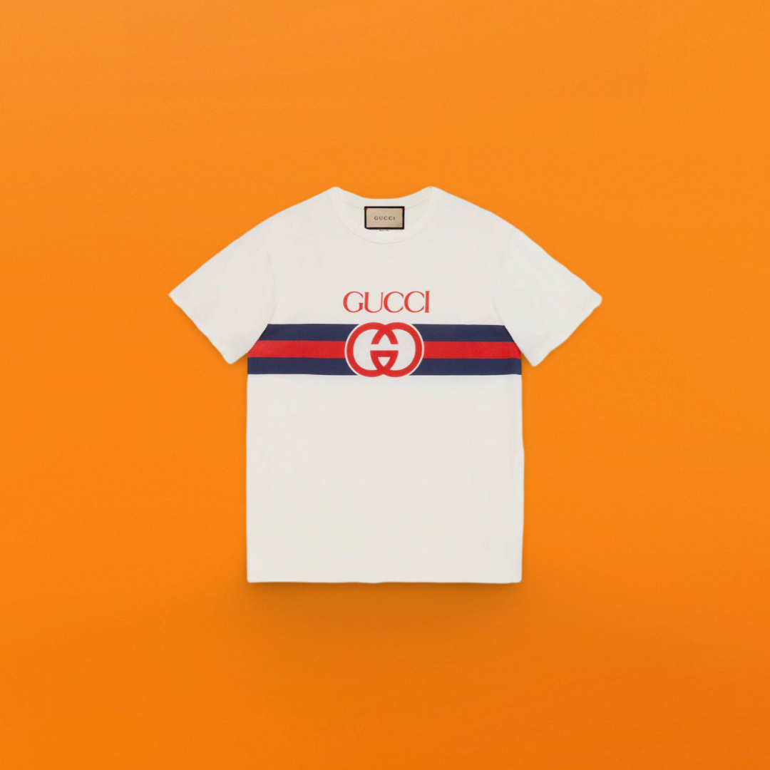 Printed ribbon gg short sleeve <span class="brand-imgs GUCCI"></span>