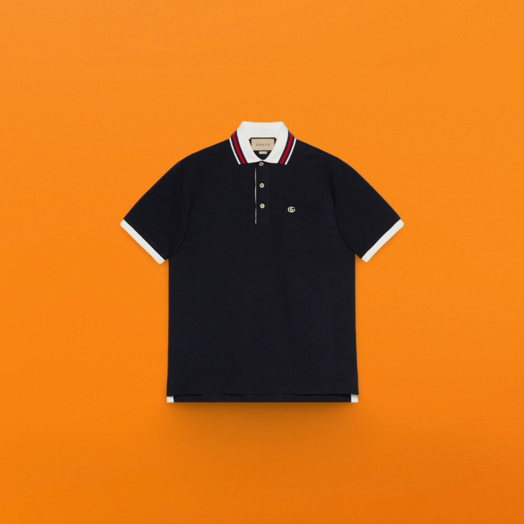 Gg white label polo shirt<span class="brand-imgs GUCCI"></span>