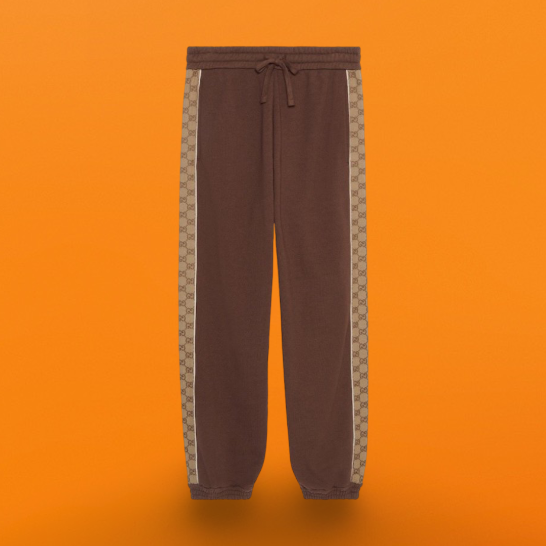 G Cotton jersey trouser brown<span class="brand-imgs GUCCI"></span>