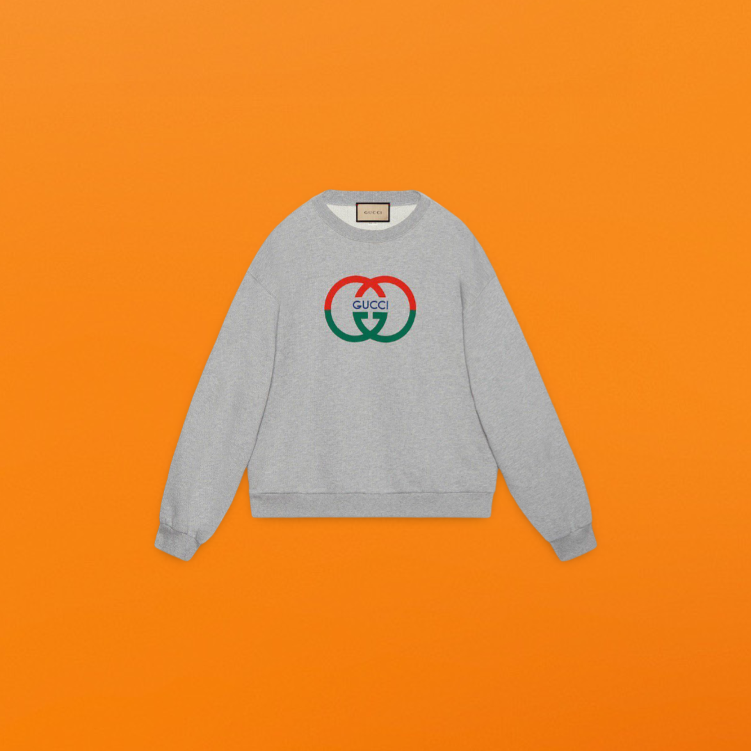 Red green g sweater grey <span class="brand-imgs GUCCI"></span>