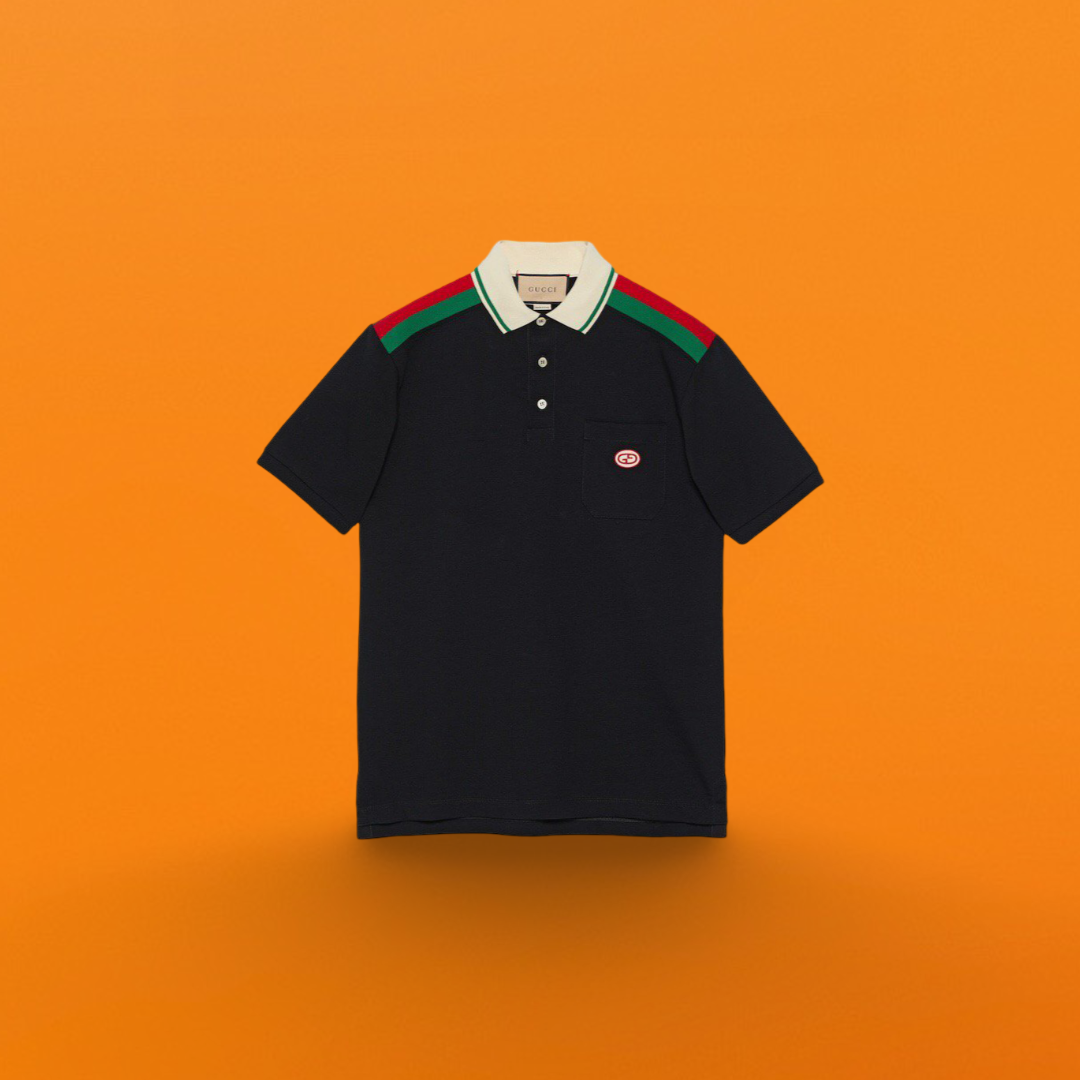 Red and green ribbon Polo shirt<span class="brand-imgs GUCCI"></span>