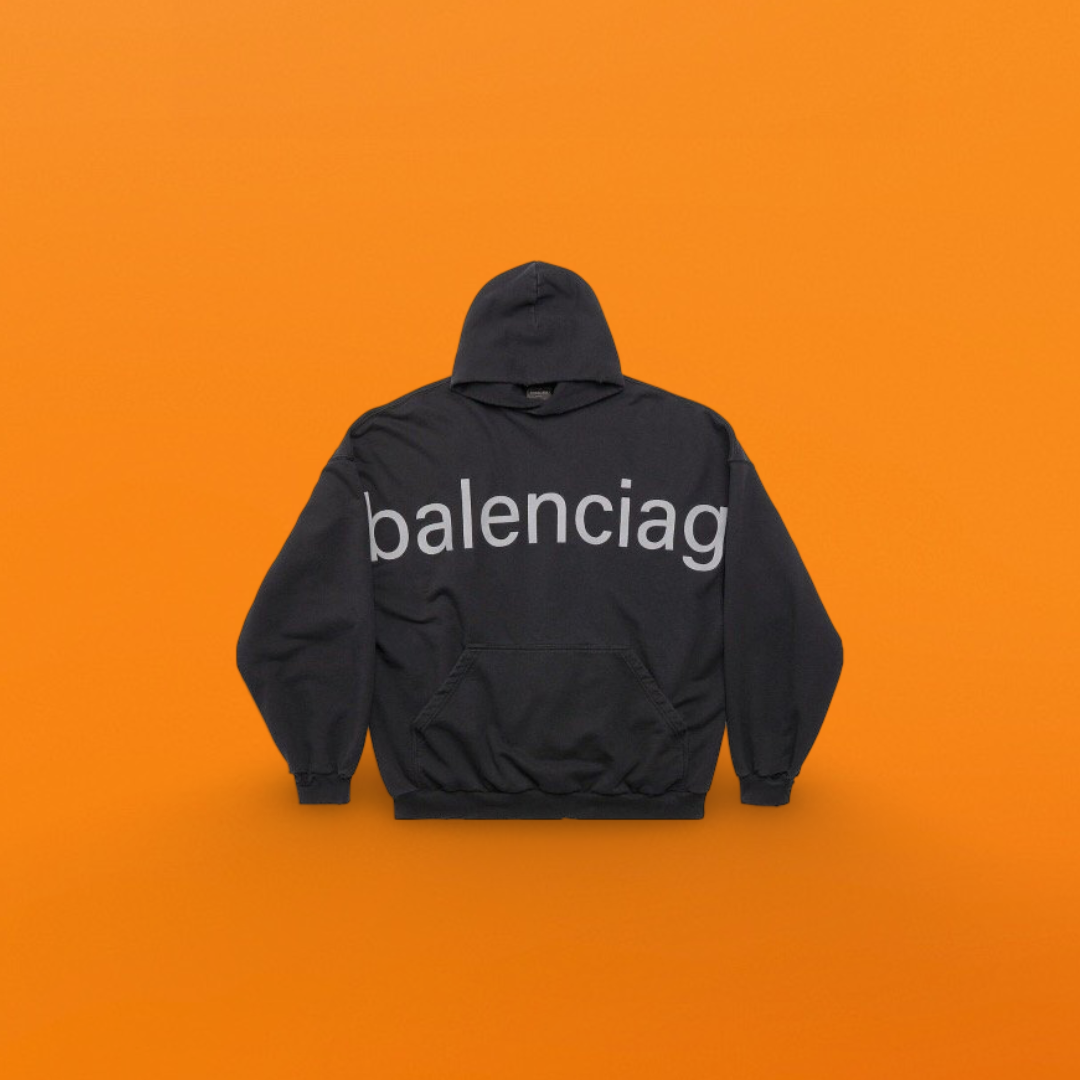 Website letter embroidered hoodie black<span class="brand-imgs BL"></span>