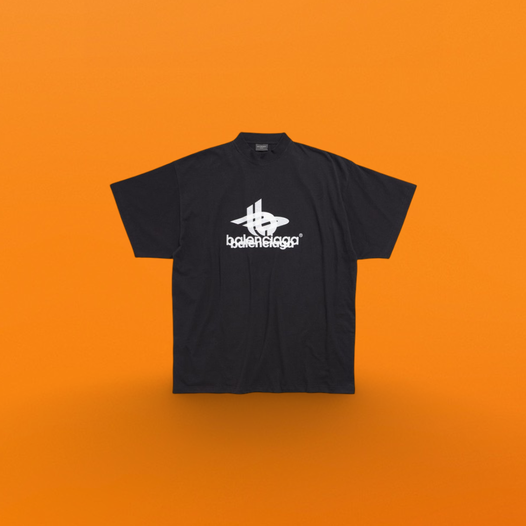 Overlapping print short sleeve black <span class="brand-imgs BL"></span>