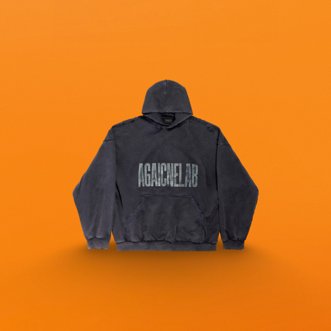 Paris reverse letter print hoodie<span class="brand-imgs BL"></span>