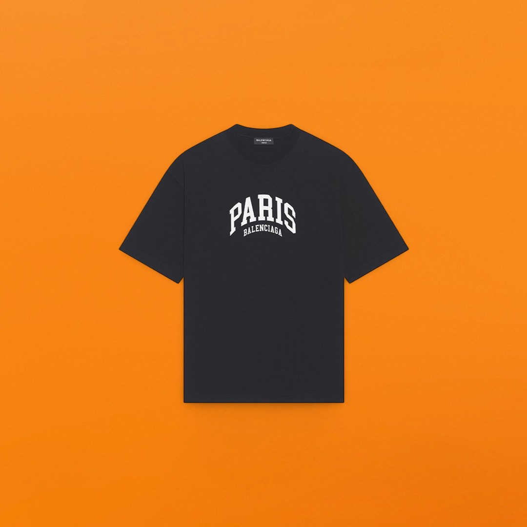 Paris print short sleeve black<span class="brand-imgs BL"></span>