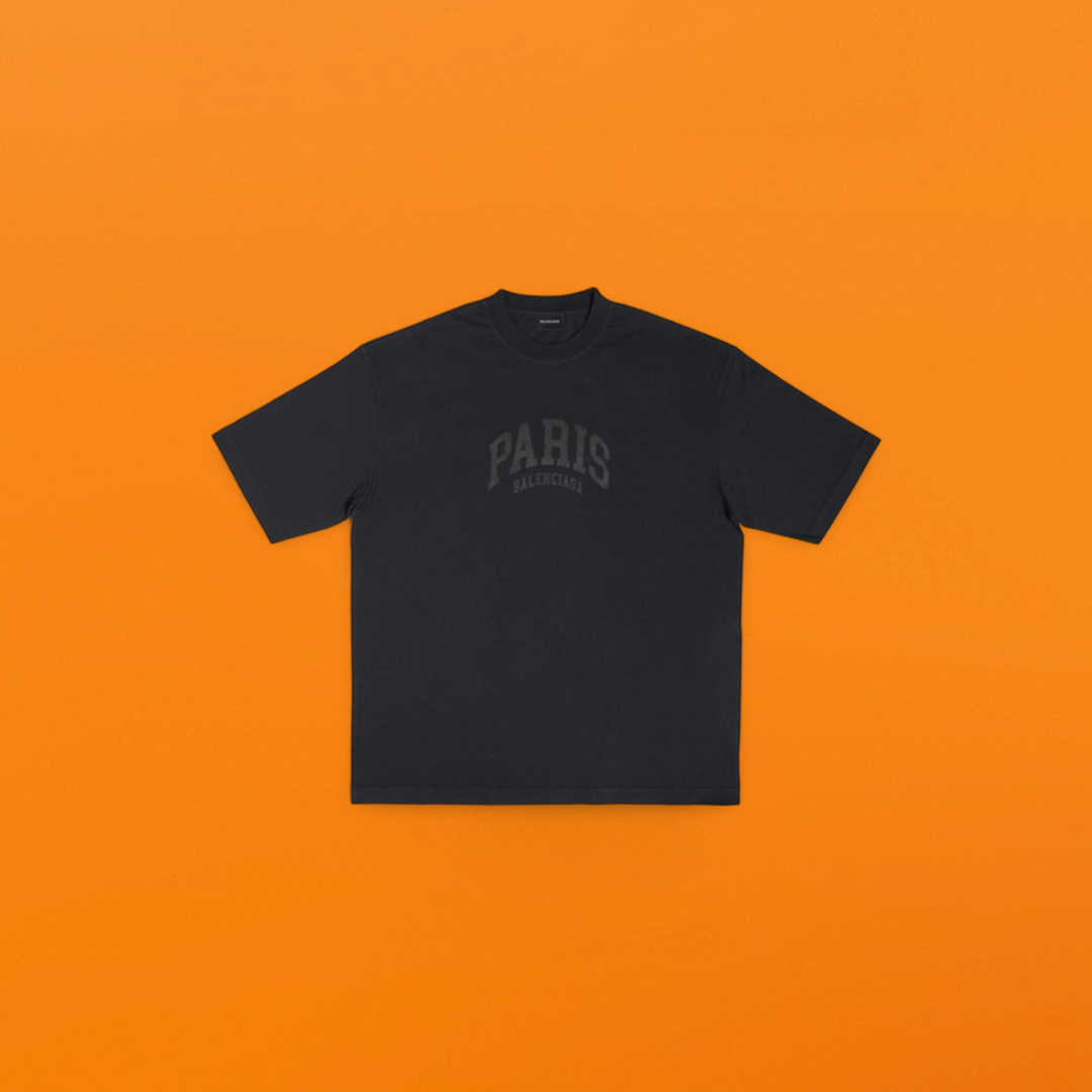 Paris printed short sleeve all black <span class="brand-imgs BL"></span>