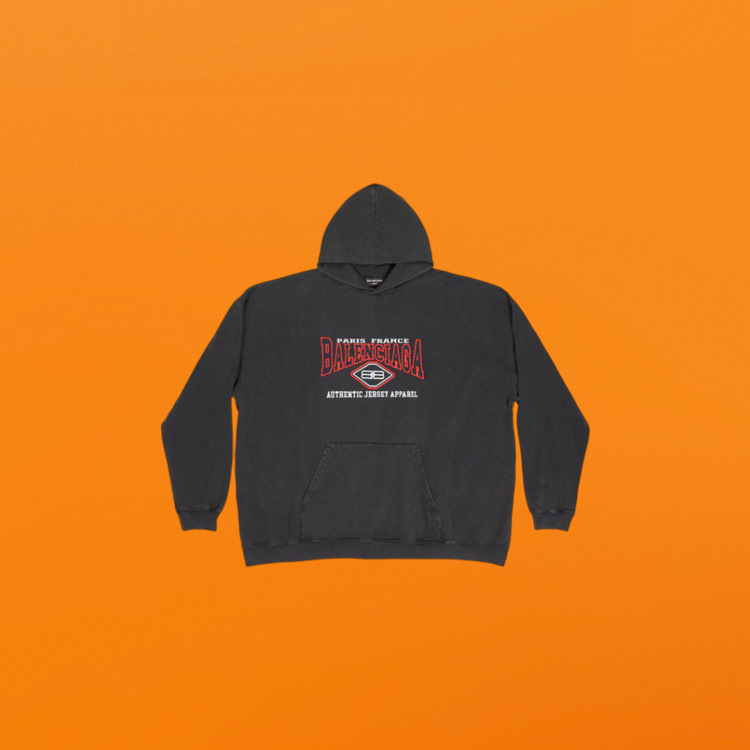 Red and black embroidered hoodie<span class="brand-imgs BL"></span>