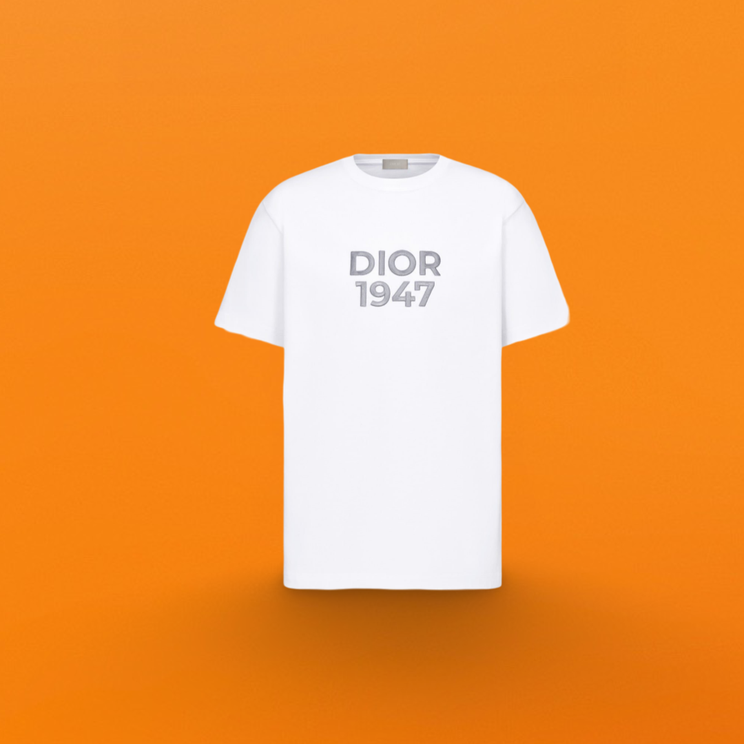 1947 embroidery Short sleeve white <span class="brand-imgs DIOR"></span>