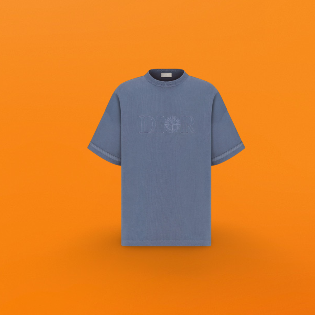Star logo short sleeve blue <span class="brand-imgs DIOR"></span>
