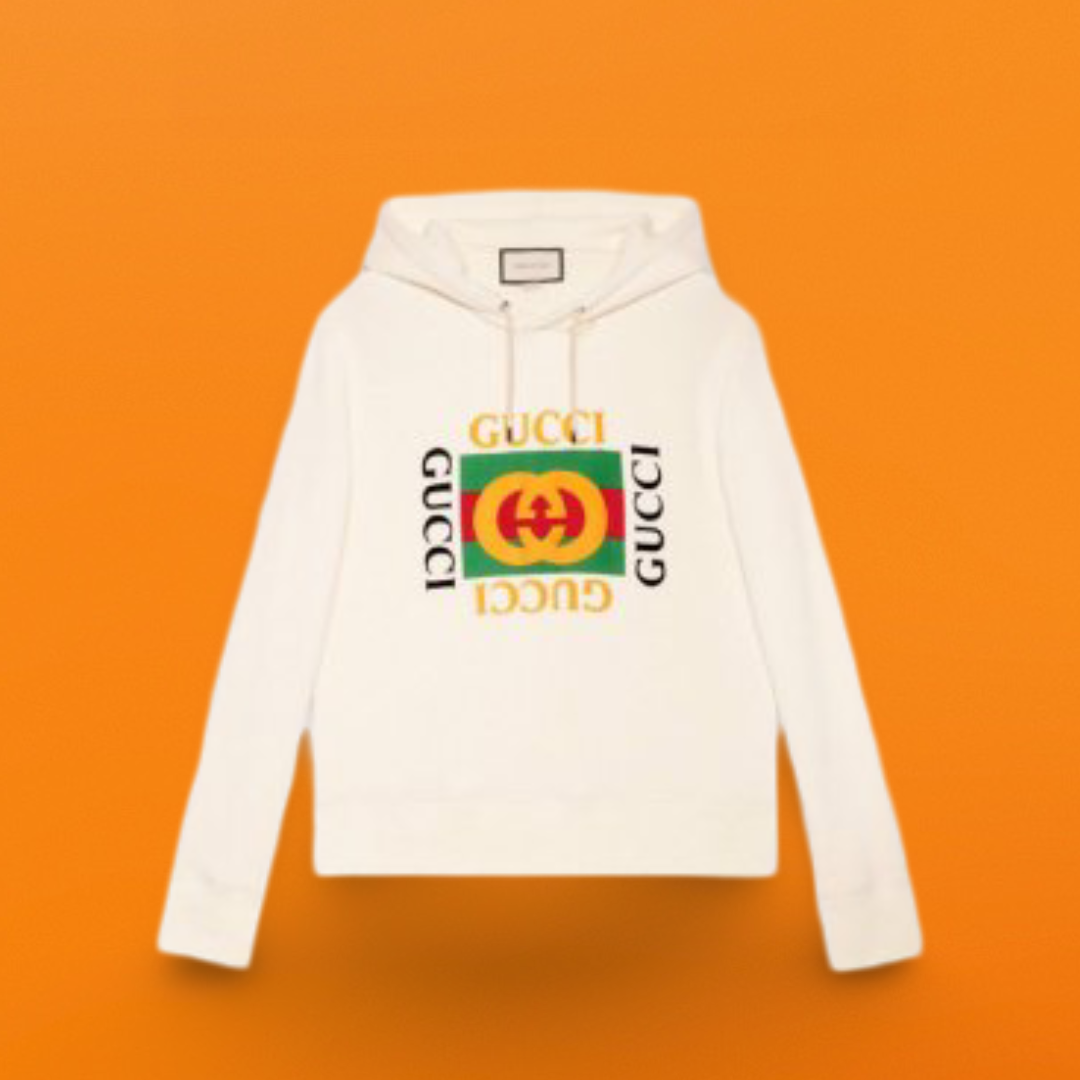Retro square hoodie off-white <span class="brand-imgs GUCCI"></span>