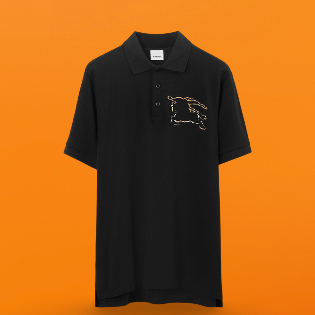 Plaid warhorse burnish polo shirt black<span class="brand-imgs BB"></span>