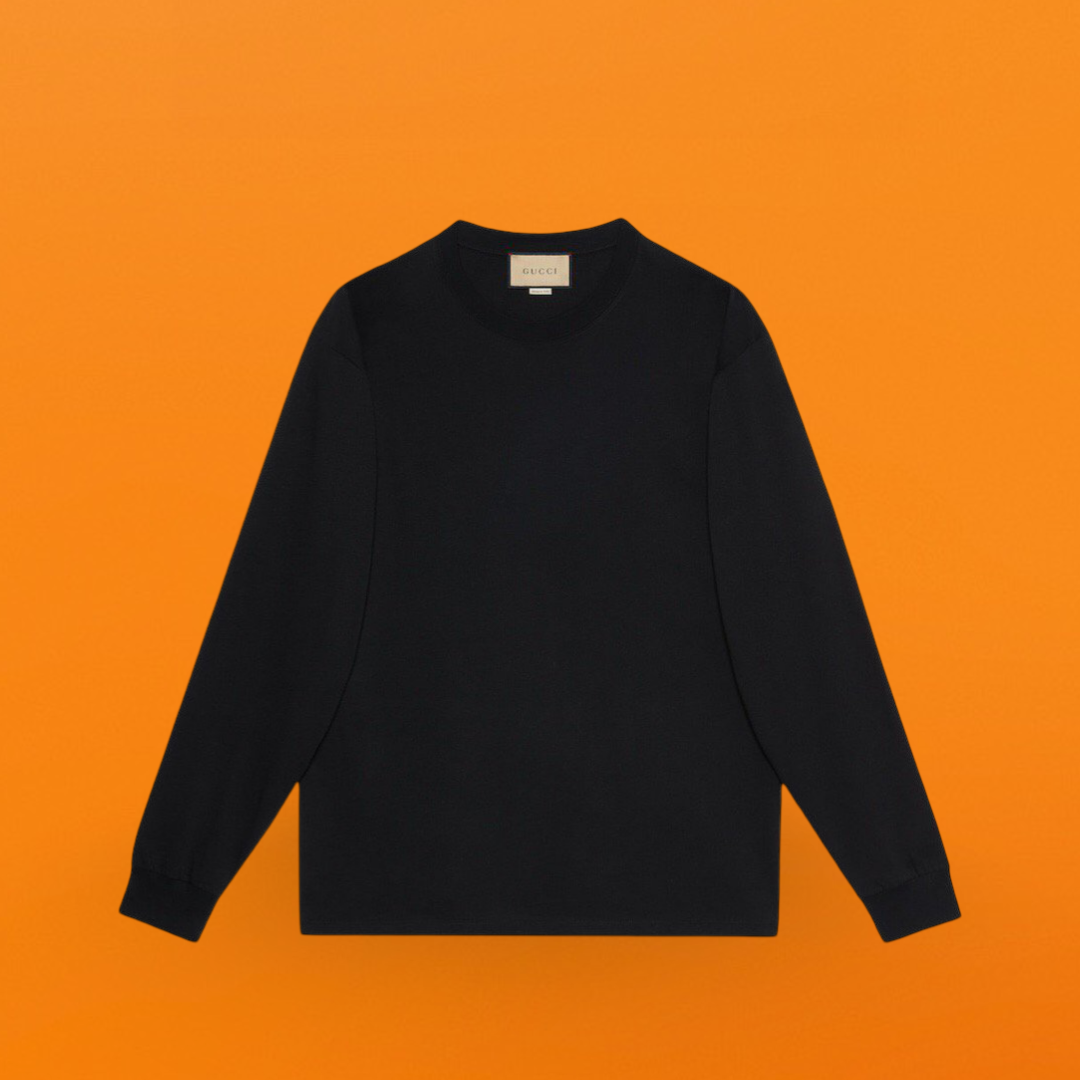 G small letter black long sleeved tshirts black<span class="brand-imgs GUCCI"></span>