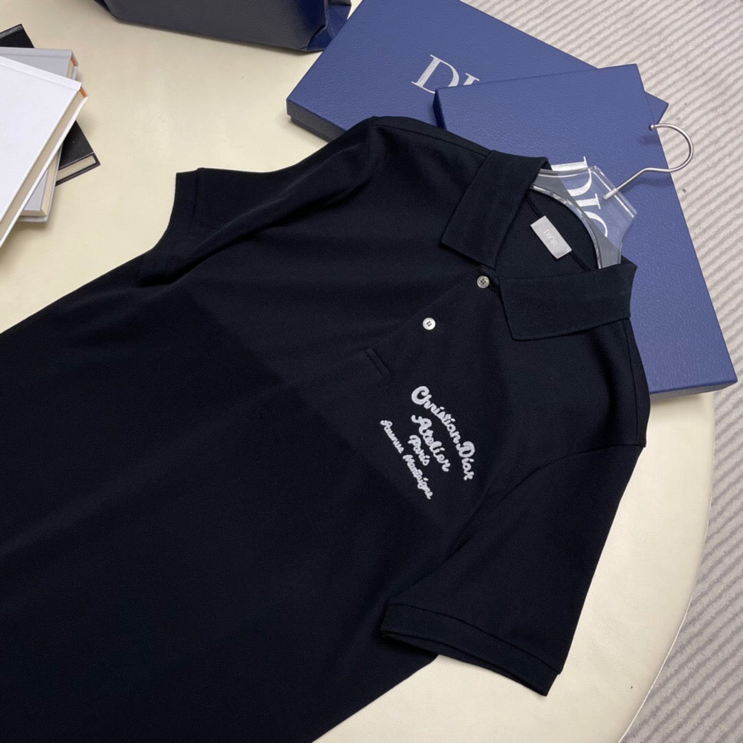 Dr chain polo shirt black <span class="brand-imgs DIOR"></span>