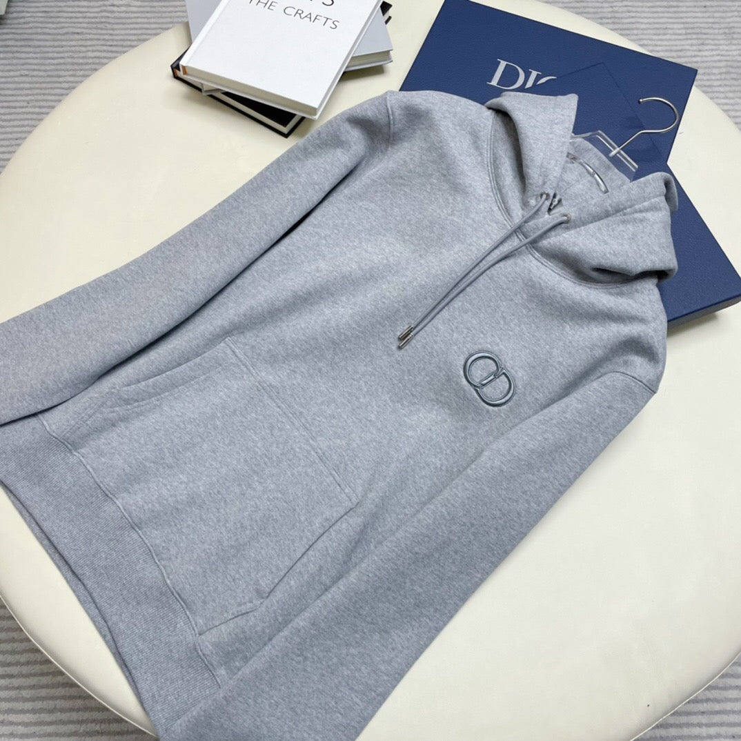 CD embroidery hoodie grey <span class="brand-imgs DIOR"></span>